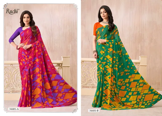 Star Chiffon Vol 160 By Ruchi Daily Wear Saree Wholesale Price In Surat